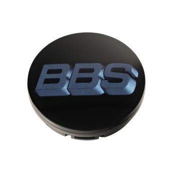 1 x BBS 3D Nabendeckel Ø70,6mm schwarz, Logo indigo blue - 58071073